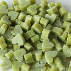 Best CreativAnita 50 St. Schafmilchseifen-Herzen LEMONGRAS Seifenherzen Herzseifen gemischt - GRÜN - Gastgeschenke