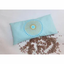 Dieda 1 Stück Augenkissen Yoga, Sonne, abnehmbarer Bezug, waschbar, mint, Farbauswahl, mit Leinsamen und Lavendel, bestickt, Meditation, Entspannung,