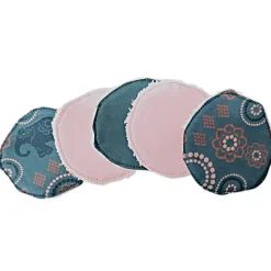 Afrosteff Abschminkpads, Kosmetikpads 5-er Pack, waschbar