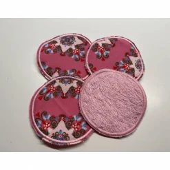 Waschlappen^Pfeffis Nähstube Abschminkpads Pink mit Muster