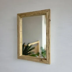 Badspiegel^Altholzspiegel Altholz Spiegel Holzregal Althozspiegel Loft S2256 upcycling nachhaltig Handarbeit