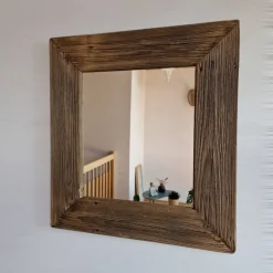 Badspiegel^Altholzspiegel Altholz Spiegel S2180 Holzspiegel Wandspiegel antiko optik Alteiche sonnenverbrannt Holzspiegel upcycling nachhaltig