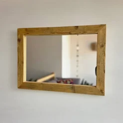 Badspiegel^Altholzspiegel Altholz Spiegel S2276 Holzspiegel Wandspiegel antiko Badspiegel Schminkspiegel Dekospiegel