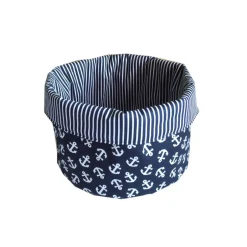 Badutensilos^Frau Groschke Aufbewahrung Badezimmer-Stoffkörbchen maritim-Utensilo für Wickeltisch-maritime Geschenke-Geschenk Einzug-Brotkorb