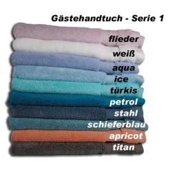 Best Deko und Taschen Besticktes Gästehandtuch-Set Eukalyptus im Seilkorb – personalisierbar & dekorativ 3er Set