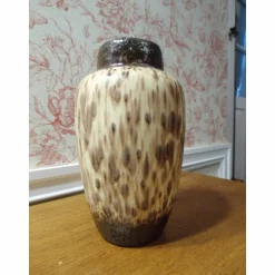 Deko-Objekte^CottageFurnitures Blumenvase Vase 50er Jahre gefleckt Gesteckvase Vintage