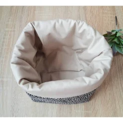 Textil-Brotkörbe^Steffbags Brotkorb Leopard, Aufbewahrungskorb, Korb für Brot Brötchen, Stoffkorb, Baumwollkorb, Tischdeko, Frühst&