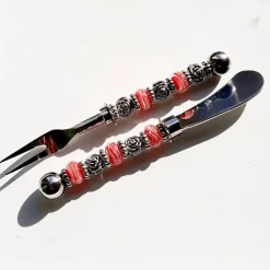 Besteck^KARObeads Buttermesser, lampwork