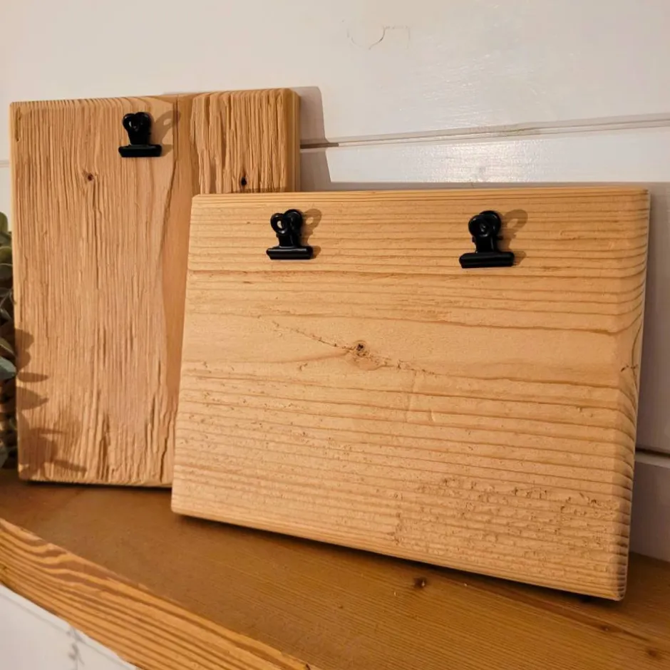 1959 Design Clipboard Bilderrahmen im Altholz Design