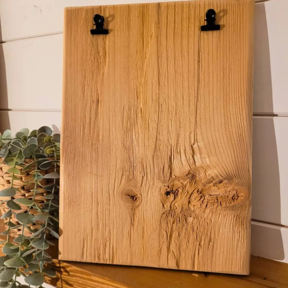 1959 Design Clipboard Bilderrahmen im Altholz Design