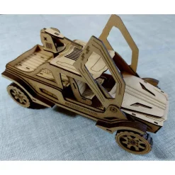 Spiele Für Erwachsene^to.bee.crafted 3D Puzzle: Offroad Vehicle / Buggy, DIY Holzbausatz lasergeschnitten, Puzzle für Erwachsene, Modellbausatz, Modell