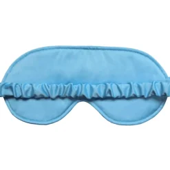 Best la miscela Damen Schlafbrille personalisierbar Satin Hellblau