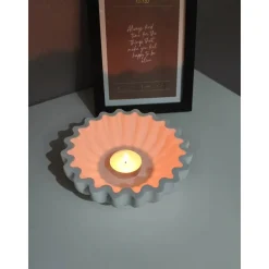 palujo_design Dekoschale "Welle" – Handgefertigtes Designobjekt aus Gießpulver