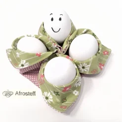 Afrosteff Eierkorb, Eierwärmer für 4 Eier