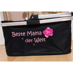 Discount sabs - handmadebysabs Einkaufskorb beschriftet, als Geschenk z.B. zum Abschied, Wunschmotiv/Wunschtext möglich