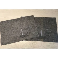 Clearance DekoatelierBerlin 2er TischSet PlatzSet Tischmatten aus Filz Geschenk   Deko  Unikat - Leuchtturm