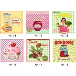Best Atelier1944 Fliesenaufkleber - Fliesenfolie - Retro Kitchen - 13044