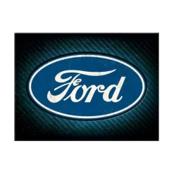 Antik und Kultiges Ford Kühlschrankmagnet – Logo Magnet 8x6 cm Metall – Brillante Farben