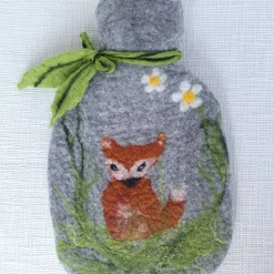 Wärmflaschen^Maoma-Kreativdesign gefilzte Wärmflasche Filzwärmflasche mit Fuchs