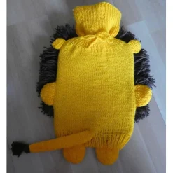 Wärmflaschen^CreativBaer Gestrickter Wärmflaschenbezug - Löwe - inkl. Wärmflasche