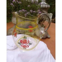 Discount CottageFurnitures Glaskrug Krug Saftkrug Wasserkrug Karaffe Landhaus Cottage