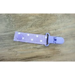 Alltagshilfen^Feludara-Design Handgefertigte Tube-Clip für die Enterale Ernährung & Sauerstoffgeräte –  lila Sterne