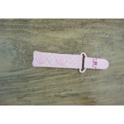 Alltagshilfen^Feludara-Design Handgefertigte Tube-Clip für die Enterale Ernährung - rosa Pünktchen