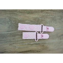 Alltagshilfen^Feludara-Design Handgefertigte Tube-Clip für die Enterale Ernährung - rosa Pünktchen
