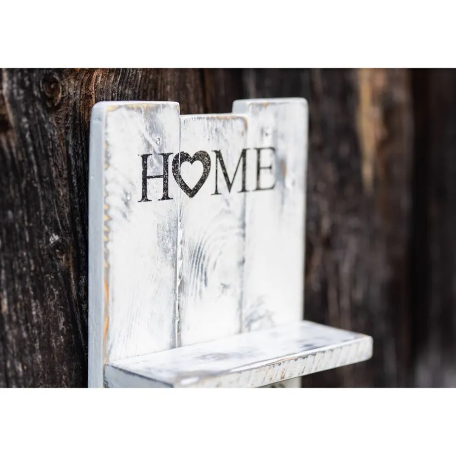 Schlüsselbretter & -Kästen^green4upcycle Handgefertigtes Schlüsselbrett aus Palettenholz im Shabby-Chic-Stil – mit Schriftzug HOME, Upcycle, Landhausstil,