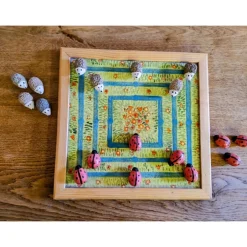 Atelier Anne Brunner Handgemachtes Mühlespiel aus Keramik – ein Stück Natur für Ihr Zuhause