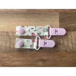 Alltagshilfen^Feludara-Design Handgenähtes Port-Cover Set – Diskrete Abdeckung & Clip für enterale Ernährung - Erdbeere rosa