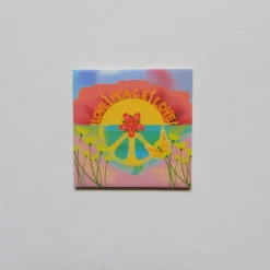 Teddy & Puppenmachen^papierundfarbe Handmade Legespiel für Erwachsene Peace and Love 24 Paare 48 Karten Schachtel 7 x 7 x 4 cm