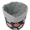 Sale Afrosteff Herbstlicher Stoffkorb mit Ahornblätter, Brotkorb