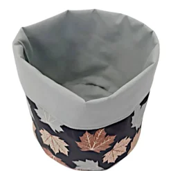 Sale Afrosteff Herbstlicher Stoffkorb mit Ahornblätter, Brotkorb
