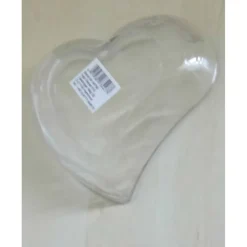 SaBienchenshop Herz Schale zum Befüllen aus Glas – Geschenkidee für Geldgeschenke & Süßes – Valentinstag, Geburtstag, Jubiläum – 17 x 13 x 5 cm