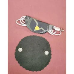 Clearance CarVo-Design Kabel Clip - oval - 2er Set - Softshell gemustert olive