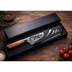 Discount InnIdeen Rosenheim Küchenmesser mit Gravur – Personalisiertes Geschenk für Paare – Gecko-Motiv – Hochzeit, Valentinstag, Jubiläum