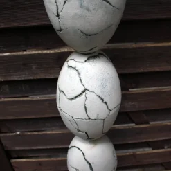 Best Neuton Keramik Keramik Stele mit kleiner Kammechse frostfeste Gartenkeramik Höhe 1.54 m Keramikkunst