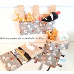 Sale Afrosteff Kinder Stoffkiste mit Zoo Tiere