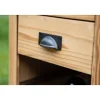 green4upcycle Kleiner Weinschrank aus altem Nachtschränkchen, für 6 Flaschen, mit Schublade & handgebranntem Baum, upcycle, Rustikal