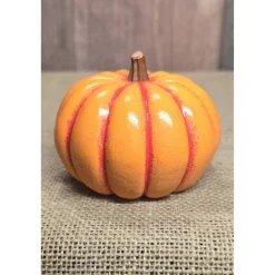 Deko-Obst^Keramikflamme Kürbis Figur- Halloween - Dekoration - Handarbeit - Obst