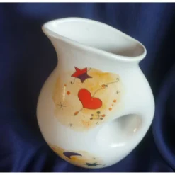 Keramikarte Krug für Saft oder Milch mit Miro Design