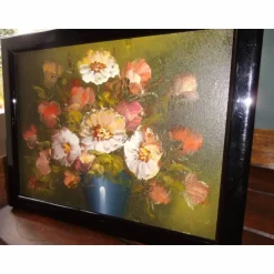 Deko-Objekte^CottageFurnitures Ölgemälde Ölbild Blumenbild Gemälde Landhaus Cottage
