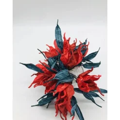 Anemones Wollzauberei Lichterkette "Weihnachtsglöckchen" aus finnischem Papiergarn
