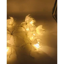 Lichterketten^Anemones Wollzauberei Lichterkette "Winterlichter" aus finnischem Papiergarn