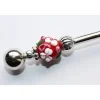 Besteck^KARObeads Marmeladen-/ Zuckerlöffel "Blümchen", lampwork
