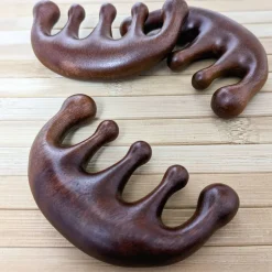 New ArtisanGifts Massagekamm - Zur Entspannung und Förderung des Haarwachstums, Gua Sha-Massage gegen Kopfschmerzen - Wellness Geschenk