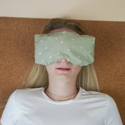 Best Tochter von Walter Meditationskissen für Augen – Bio Dinkel, Baumwollbezug waschbar, Yoga Zubehör, Matcha Herzchen mit Lavendel und Dinkel