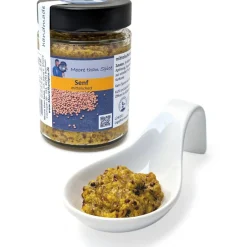 New Moore than Spice mittelscharfer Senf 192 ml, grobkörnig, mit Verjus und Sauerkrautsaft