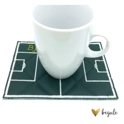 Best beijule Mugrug, Tassenuntersetzer Fussballfeld Personalisierbar